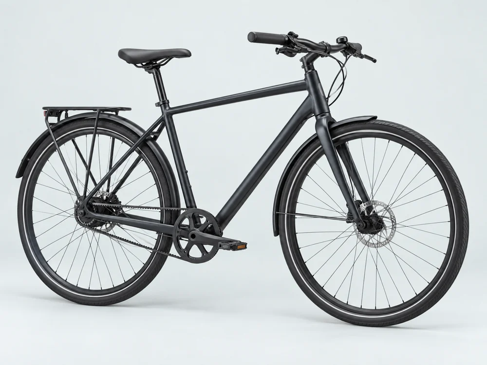 Vélo de ville au cadre anthracite